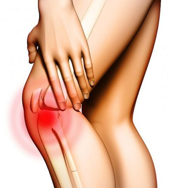 Pain in the knee with osteoarthritis
