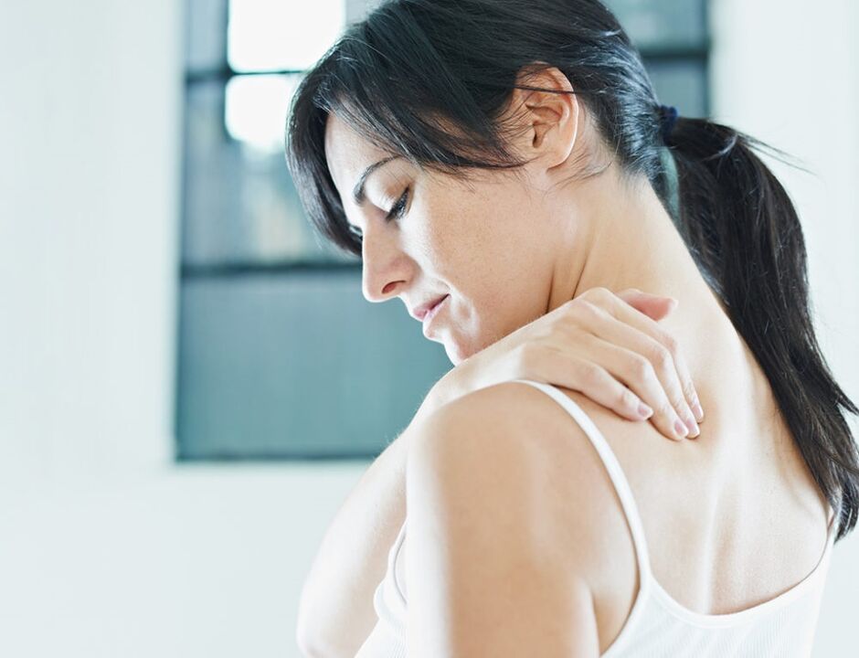 Pain in the shoulder blade with cervical osteochondrosis