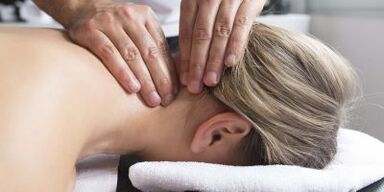 Neck massage for cervical osteochondrosis