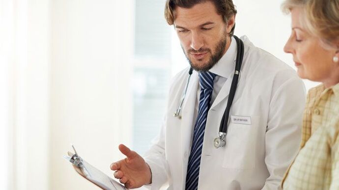 Woman at a doctor's appointment